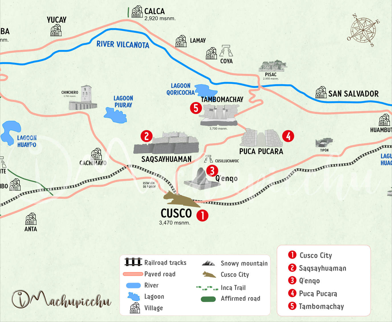 Circuit archaeological sites Cusco